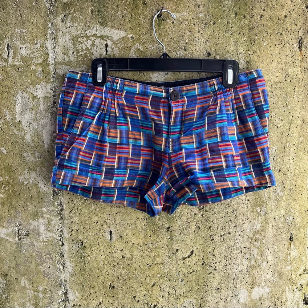 ✨3 for $50✨  Vans Vintage Short Shorts, Madras / Patchwork Pattern, Medium
